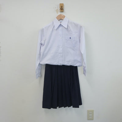 【中古】兵庫県 葺合高等学校 女子制服 4点（ブレザー・シャツ・スカート）sf022337