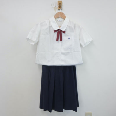 【中古】兵庫県 葺合高等学校 女子制服 4点（シャツ・シャツ・スカート）sf022338