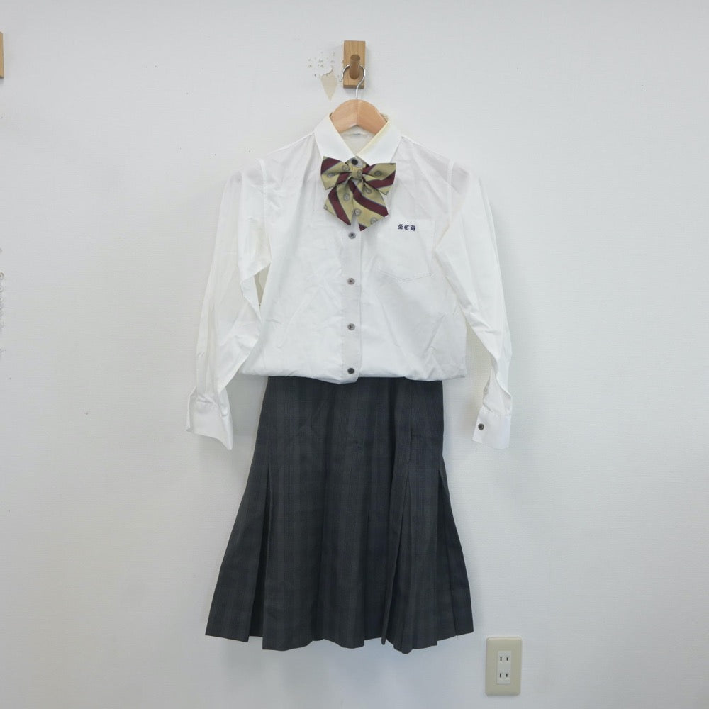 【中古】静岡県 聖隷クリストファー高等学校 女子制服 4点（ブレザー・シャツ・スカート）sf022343