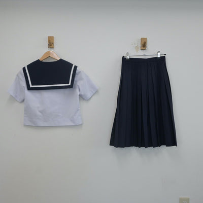 【中古】愛知県 日進東中学校 女子制服 3点（セーラー服・スカート）sf022352