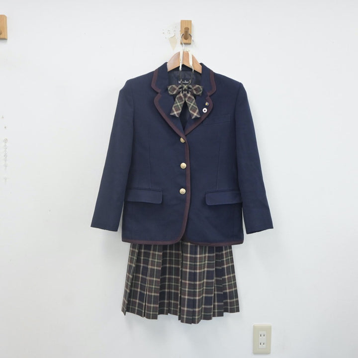 【中古】千葉県 愛国学園大学附属四街道高等学校 女子制服 6点（ブレザー・スカート）sf022362