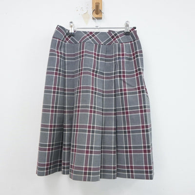 【中古】京都府 京都外大西高等学校 女子制服 4点（シャツ・ニット・スカート）sf022363