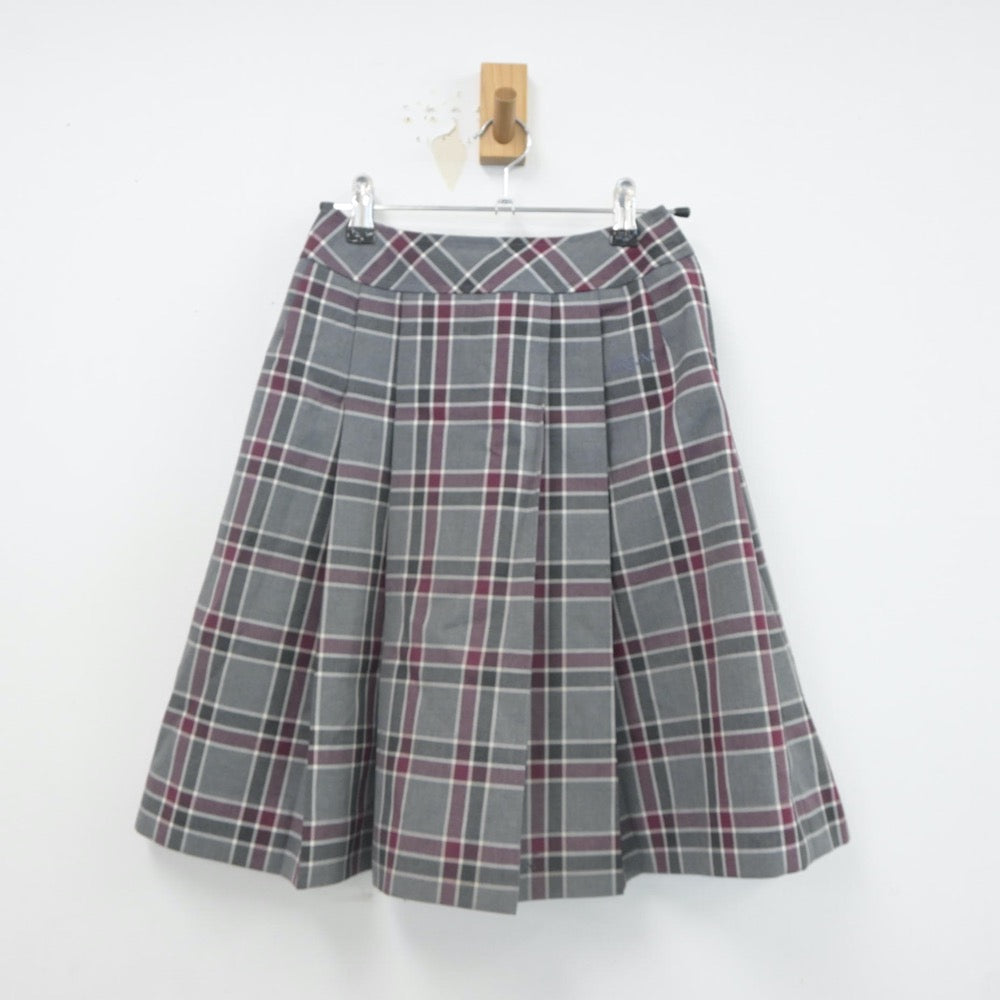 【中古】京都府 京都外大西高等学校 女子制服 3点（シャツ・スカート）sf022364