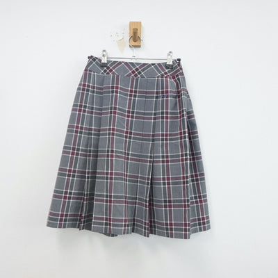 【中古】京都府 京都外大西高等学校 女子制服 4点（シャツ・ニットベスト・スカート）sf022365