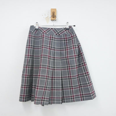 【中古】京都府 京都外大西高等学校 女子制服 5点（シャツ・ニットベスト・スカート）sf022366