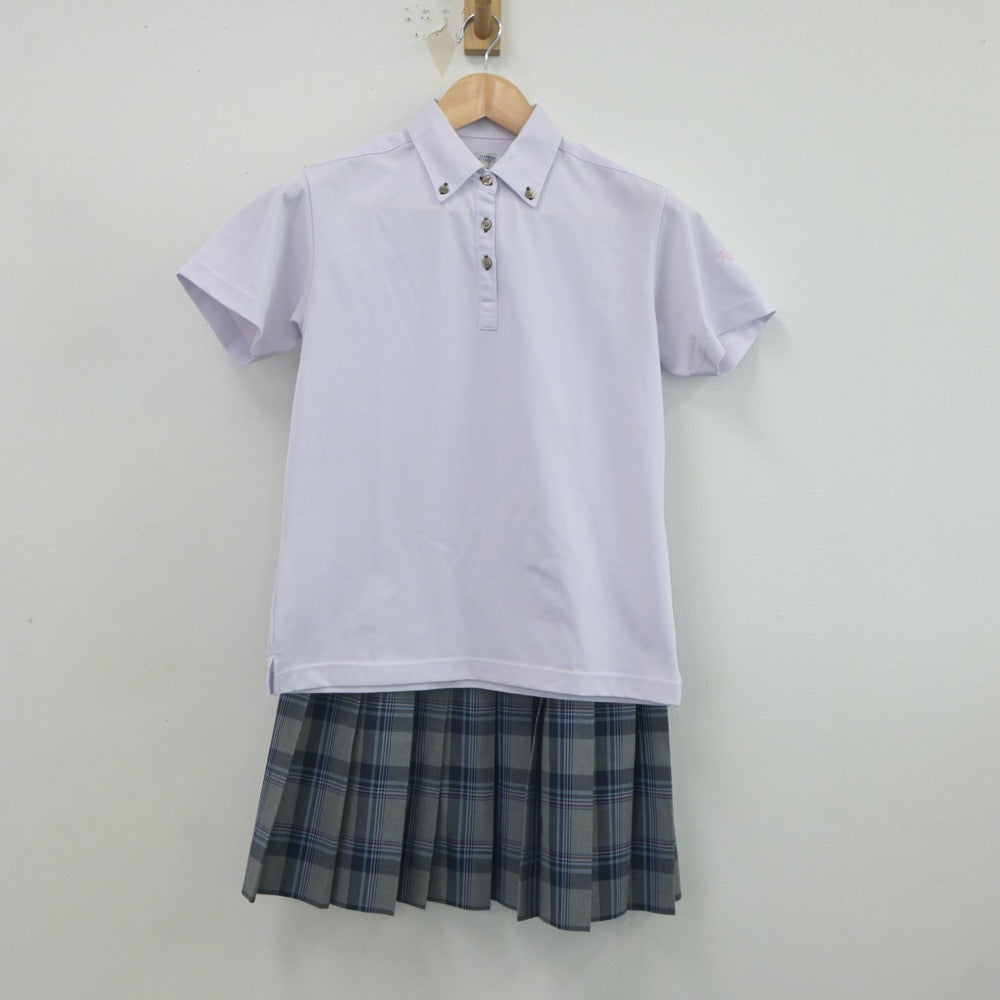 【中古】茨城県 東洋大学附属牛久高等学校 女子制服 3点（シャツ・シャツ・スカート）sf022372