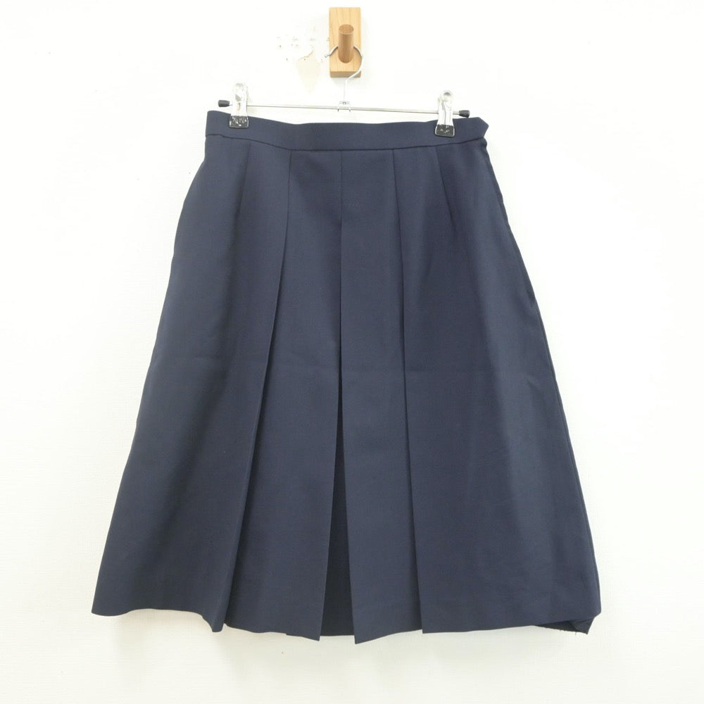 【中古】福島県 磐城桜が丘高等学校 女子制服 2点（ベスト・スカート）sf022377