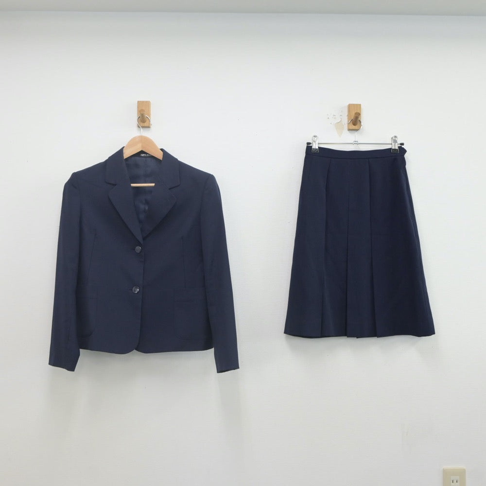 【中古】福島県 磐城桜が丘高等学校 女子制服 3点（ブレザー・スカート）sf022378