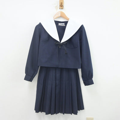 【中古】愛知県 宮中学校 女子制服 3点（セーラー服・スカート）sf022379