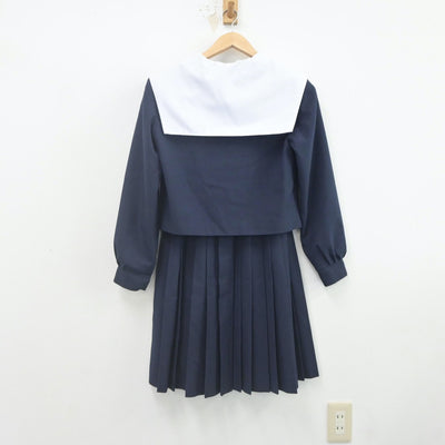 【中古】愛知県 宮中学校 女子制服 3点（セーラー服・スカート）sf022379