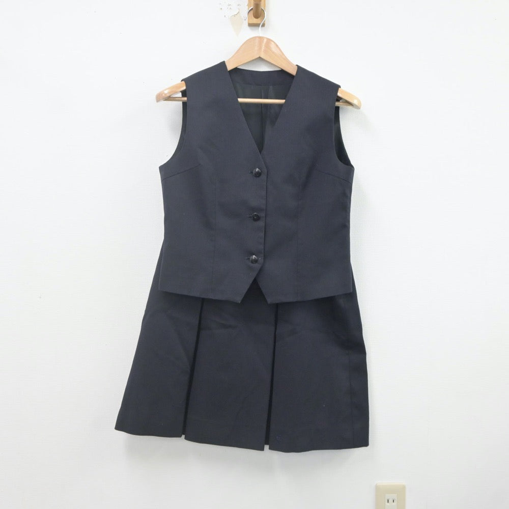 【中古】埼玉県 豊岡高等学校 女子制服 4点（ブレザー・ニット・ベスト・スカート）sf022392