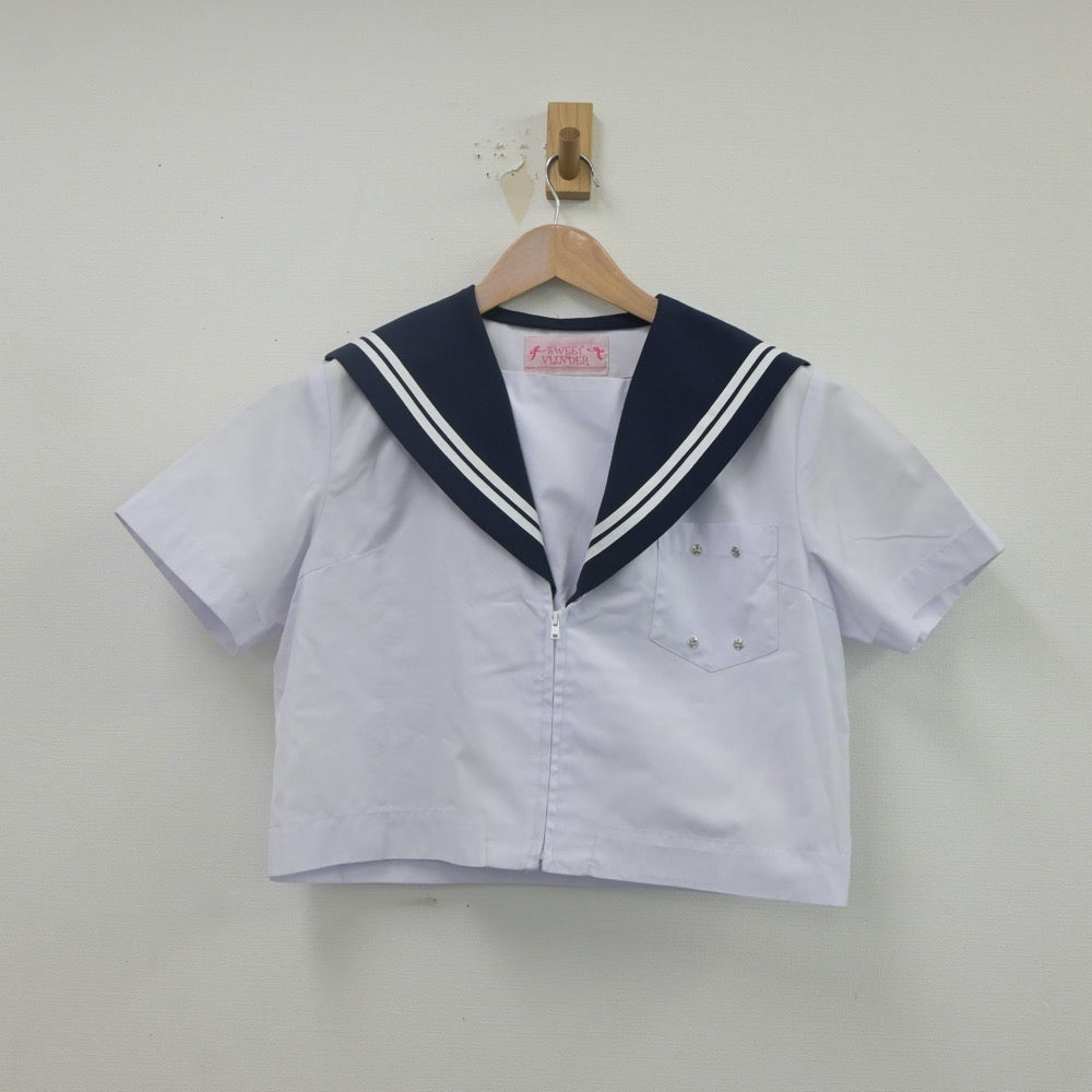 【中古】愛知県 沢上中学校 女子制服 2点（セーラー服）sf022405