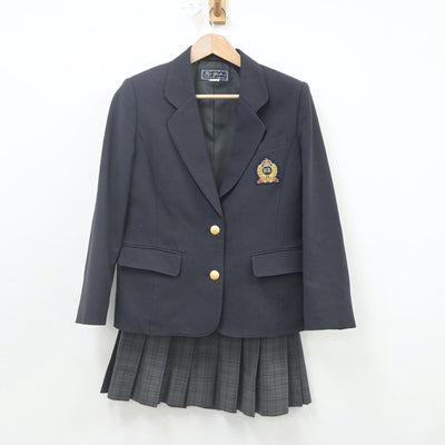 【中古】新潟県 新潟向陽高等学校 女子制服 2点（ブレザー・スカート）sf022407