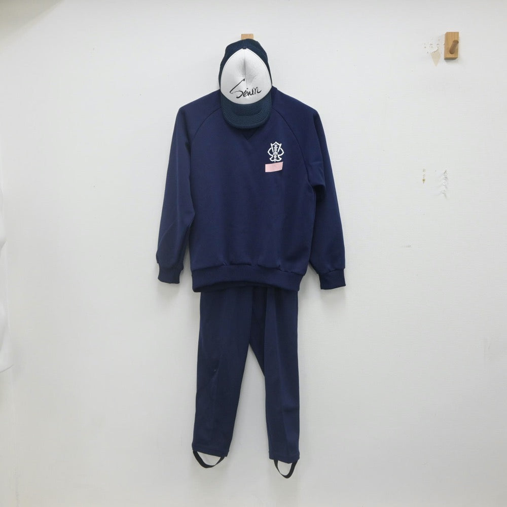 【中古】長崎県 青雲学園高等学校 女子制服 2点（ジャージ 上・ジャージ 下）sf022414