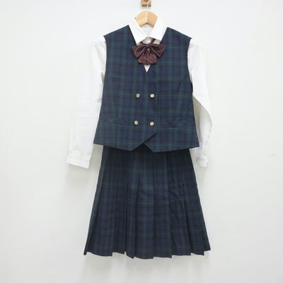 【中古】東京都 東京高等学校 女子制服 4点（ブレザー・シャツ・ベスト・スカート）sf022421