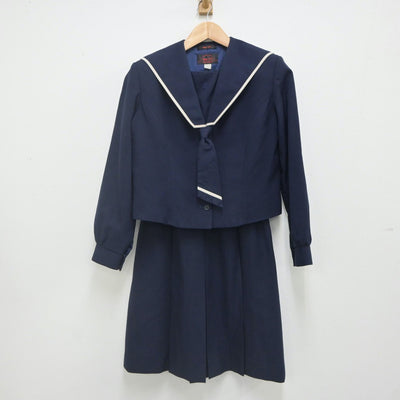 【中古】広島県 広島県立高陽高等学校 女子制服 2点（セーラー服・スカート）sf022431