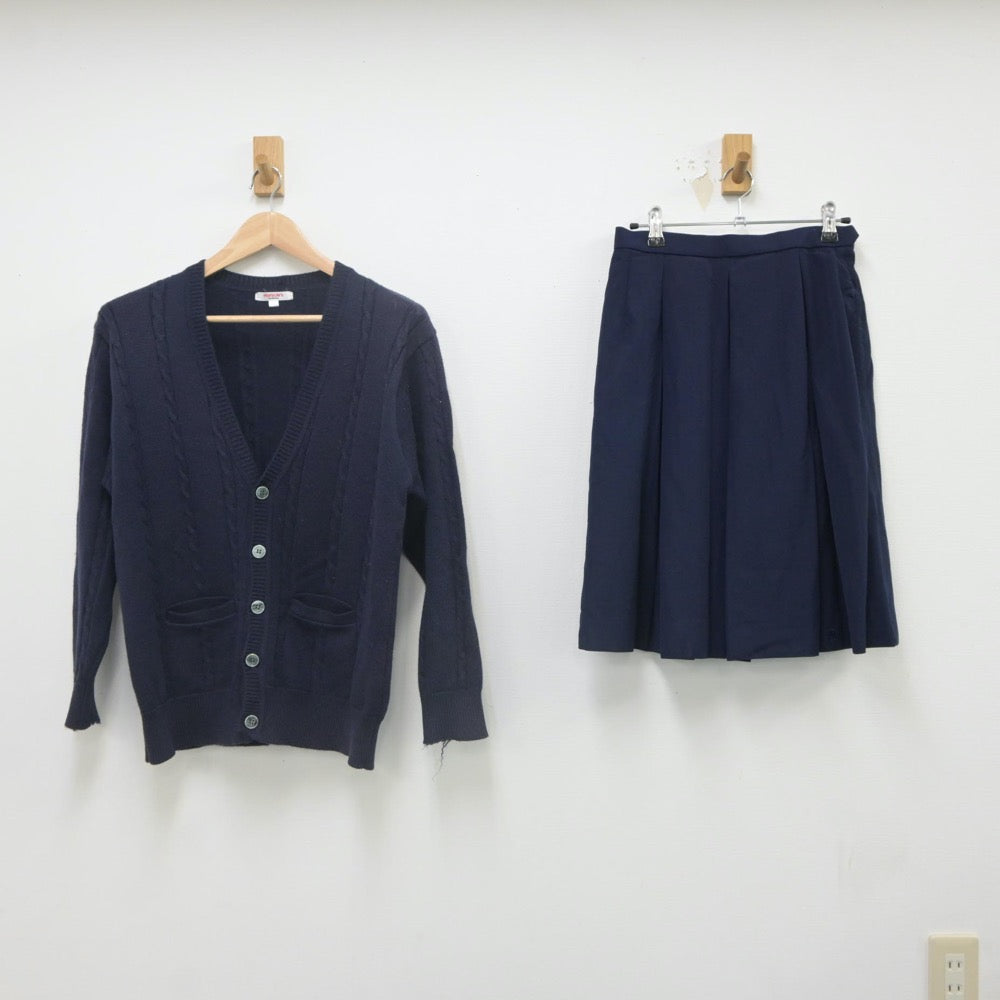 【中古】広島県 広島県立高陽高等学校 女子制服 2点（ニット・スカート）sf022434