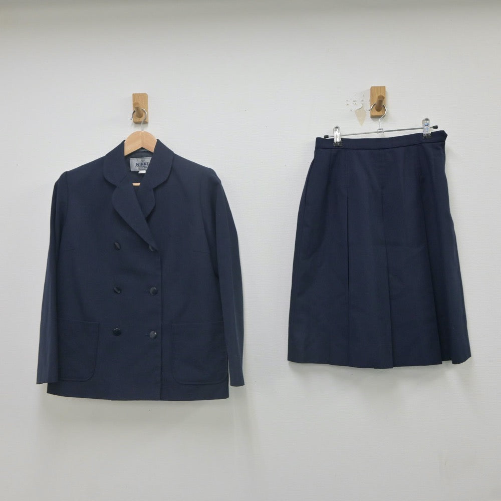 【中古】広島県 広島市立伴中学校 女子制服 2点（ブレザー・スカート）sf022436