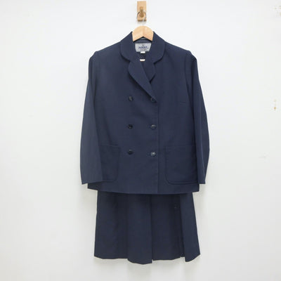 【中古】広島県 広島市立伴中学校 女子制服 2点（ブレザー・スカート）sf022437