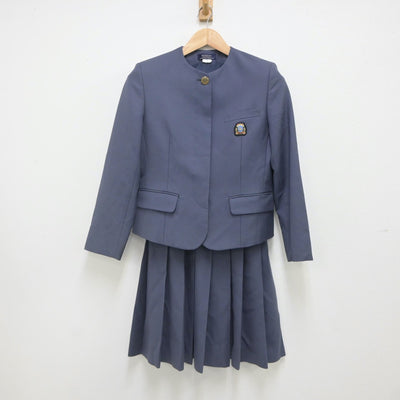 【中古】熊本県 有明高等学校 女子制服 2点（ブレザー・スカート）sf022445