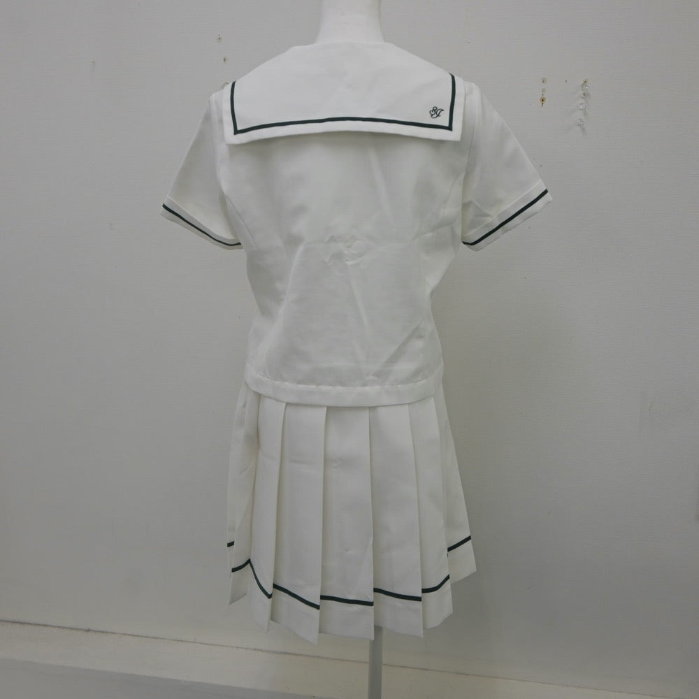 【中古】三重県 セントヨゼフ女子学園中学校 女子制服 2点（セーラー服・スカート）sf022449