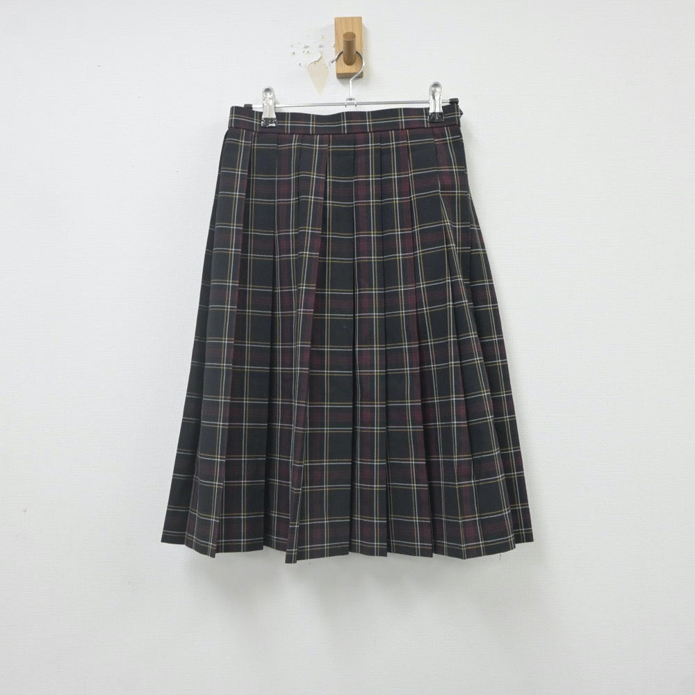 【中古】兵庫県 兵庫県立明石高等学校 女子制服 2点（ニット・スカート）sf022456