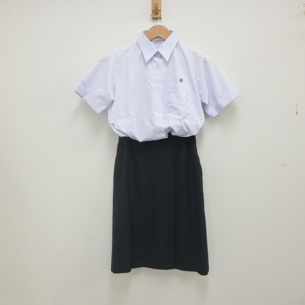 【中古】広島県 広島県立祗園北高等学校 女子制服 2点（シャツ・スカート）sf022458