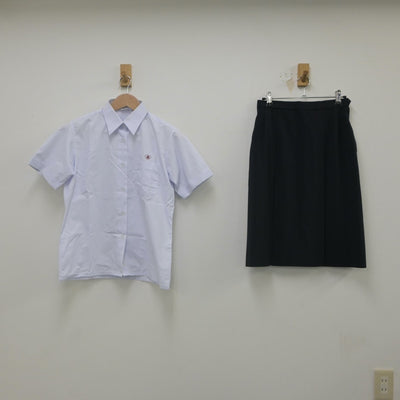 【中古】広島県 広島県立祗園北高等学校 女子制服 2点（シャツ・スカート）sf022458