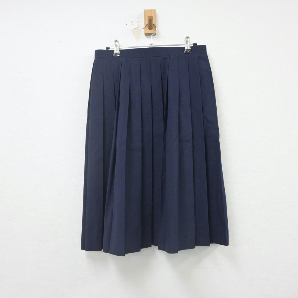 【中古】千葉県 千葉市立都賀中学校 女子制服 3点（シャツ・ベスト・スカート）sf022460