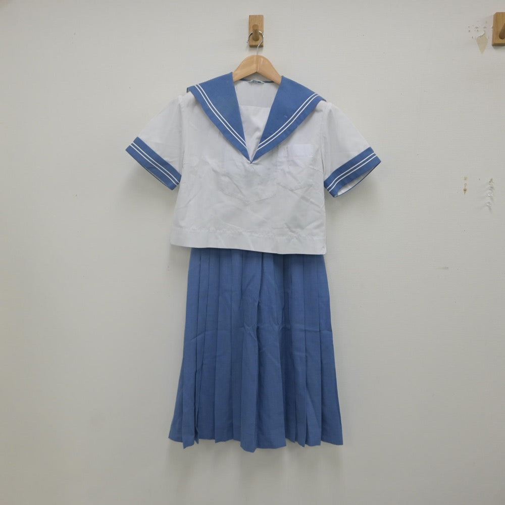 【中古】熊本県 熊本市立東野中学校 女子制服 3点（セーラー服・スカート）sf022465