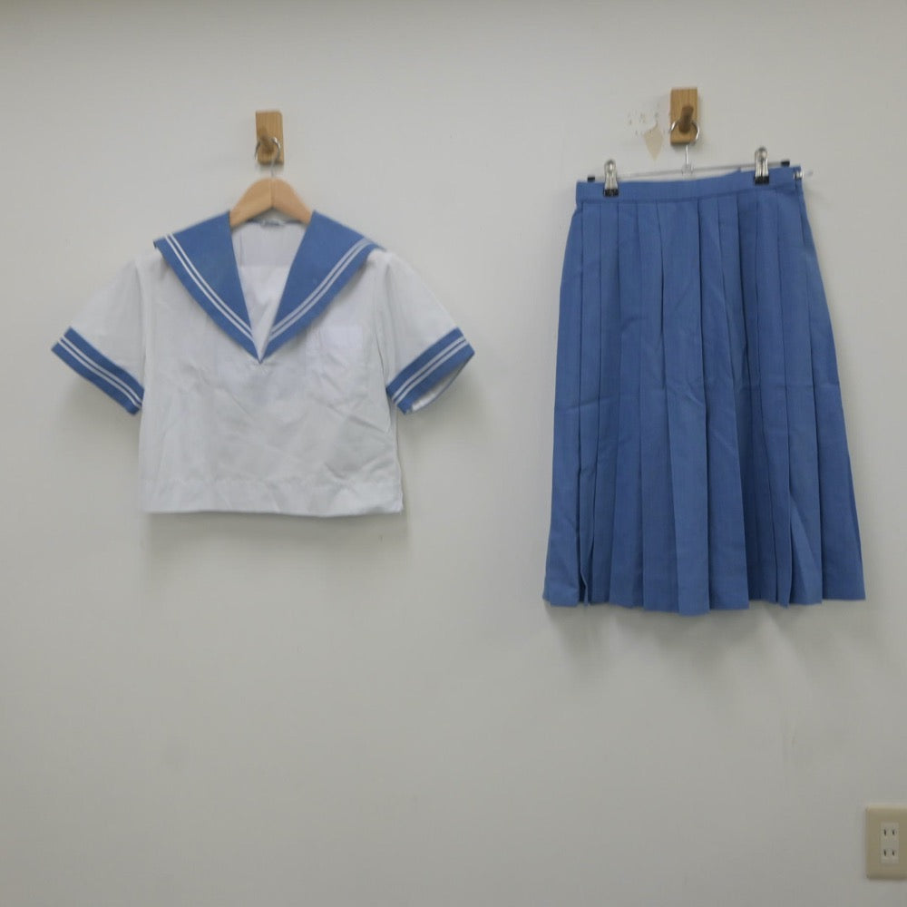 【中古】熊本県 熊本市立東野中学校 女子制服 3点（セーラー服・スカート）sf022465