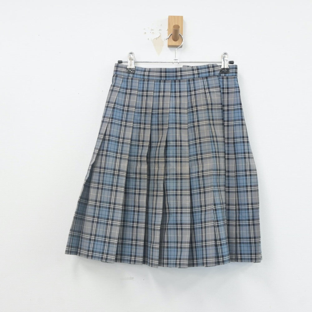 【中古】東京都 千早高等学校 女子制服 5点（シャツ・ニットベスト・スカート）sf022471