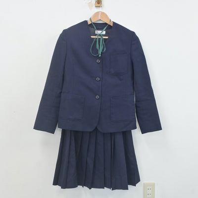 【中古】北海道 平岸中学校 女子制服 4点（ブレザー・ベスト・スカート）sf022473