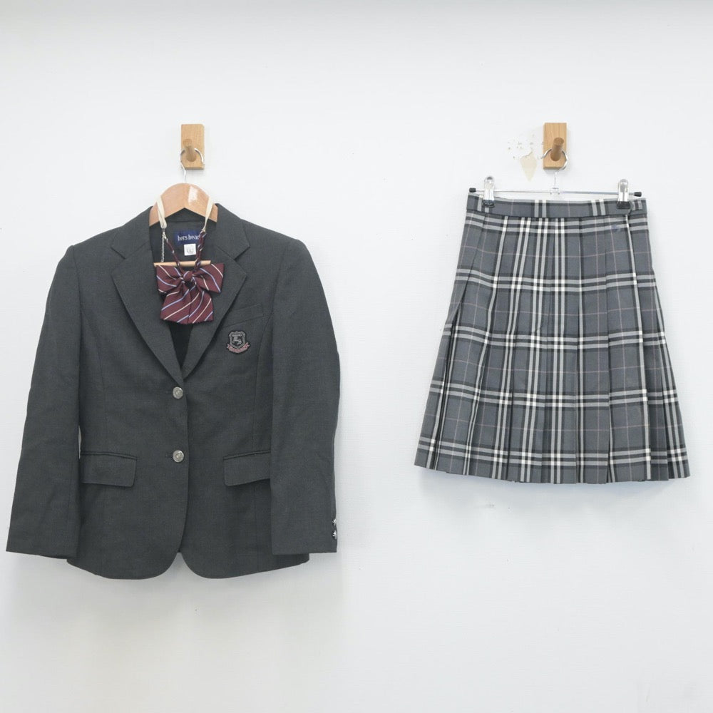 【中古】長野県 丸子修学館高等学校 女子制服 3点（ブレザー・スカート）sf022476