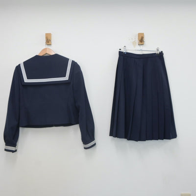 【中古】岐阜県 大野中学校 女子制服 2点（セーラー服・スカート）sf022487