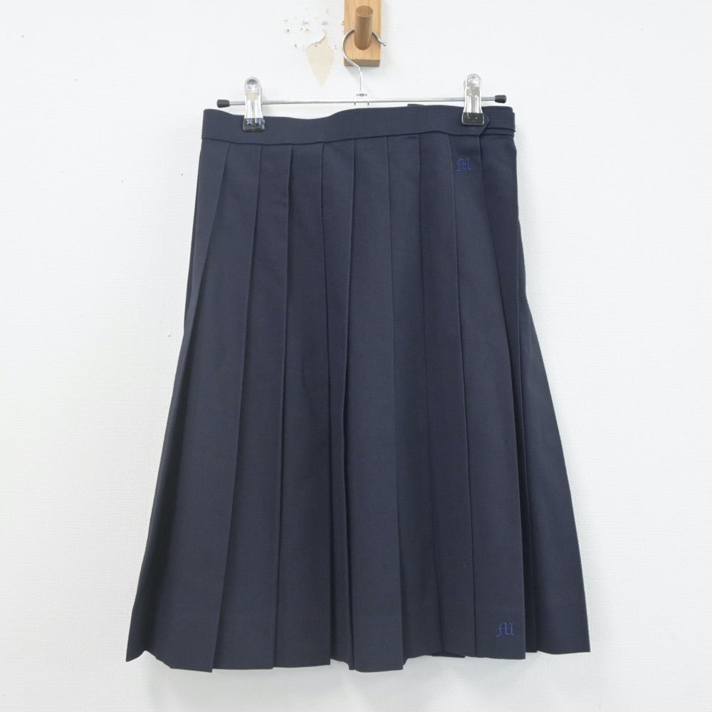 【中古】岐阜県 本巣松陽高等学校 女子制服 2点（ニットベスト・スカート）sf022489