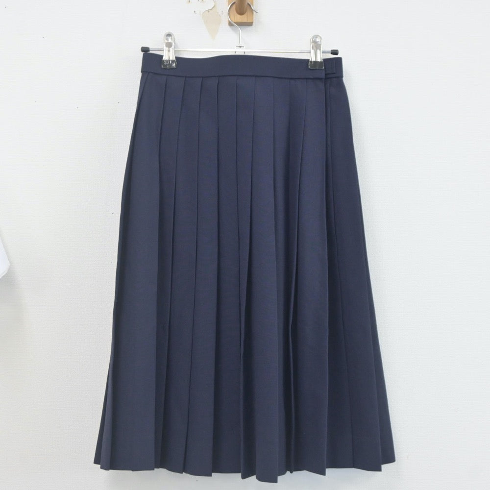 【中古】秋田県 飯島中学校 女子制服 2点（シャツ・スカート）sf022498