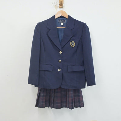【中古】新潟県 中条高等学校 女子制服 3点（ブレザー・スカート）sf022512