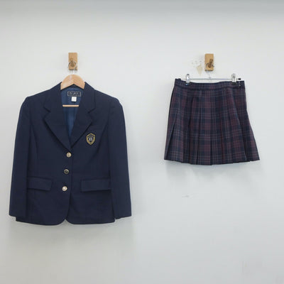 【中古】新潟県 中条高等学校 女子制服 3点（ブレザー・スカート）sf022512