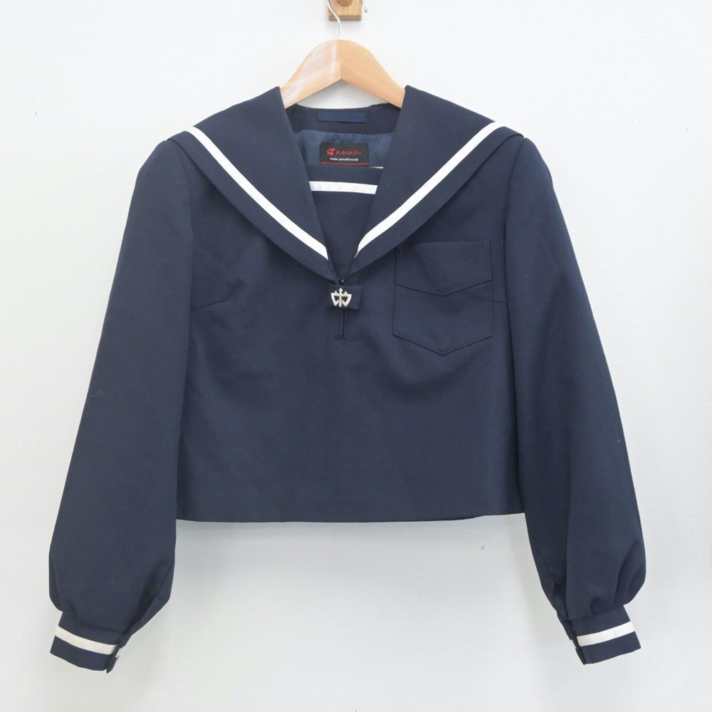 【中古】鳥取県 尚徳中学校 女子制服 2点（セーラー服・スカート）sf022514