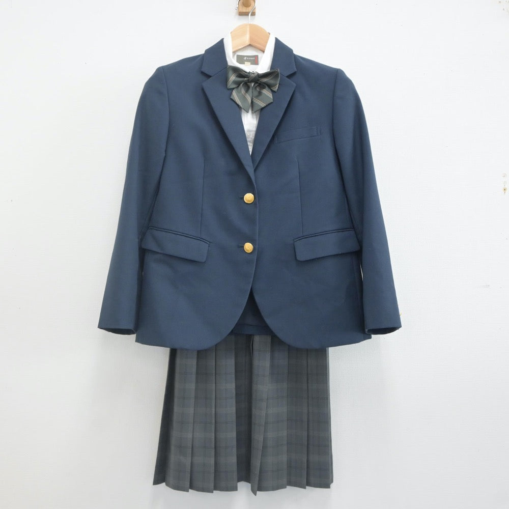 【中古】鳥取県 米子高等学校 女子制服 4点（ブレザー・シャツ・スカート）sf022516