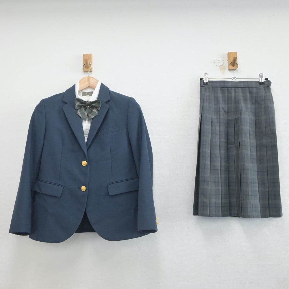 【中古】鳥取県 米子高等学校 女子制服 4点（ブレザー・シャツ・スカート）sf022516