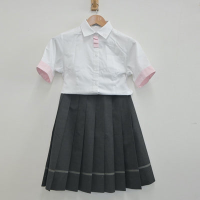 【中古】大阪府 相愛中学校 女子制服 5点（シャツ・スカート）sf022537