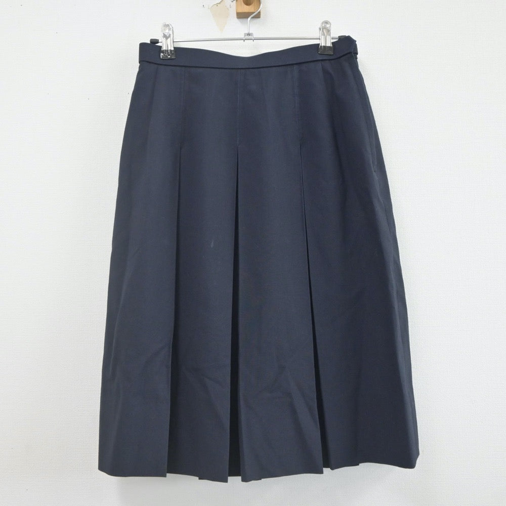 【中古】千葉県 吾妻中学校 女子制服 2点（シャツ・スカート）sf022544