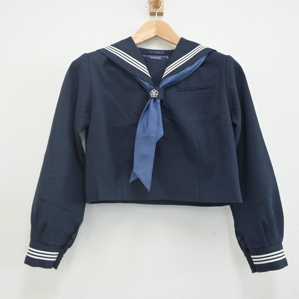 【中古】東京都 桜道中学校 女子制服 3点（セーラー服・ジャンパースカート）sf022547