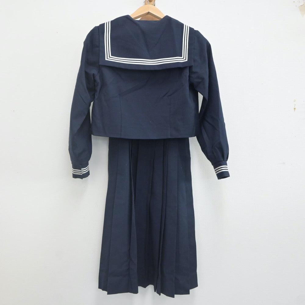 【中古】東京都 桜道中学校 女子制服 2点（セーラー服・ジャンパースカート）sf022548