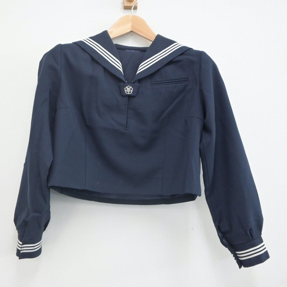 【中古】東京都 桜道中学校 女子制服 2点（セーラー服・ジャンパースカート）sf022548