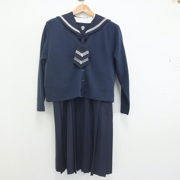 【中古制服】宮城県 仙台白百合学園中学校・高等学校 女子制服 4点（セーラー服・ニット・スカート）sf022552【リサイクル学生服】 | 中古制服 通販パレイド