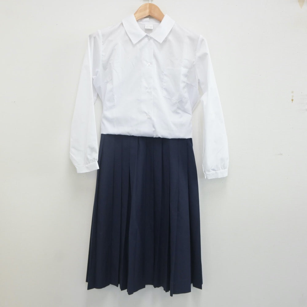 【中古】埼玉県 光陽中学校 女子制服 2点（シャツ・スカート）sf022559