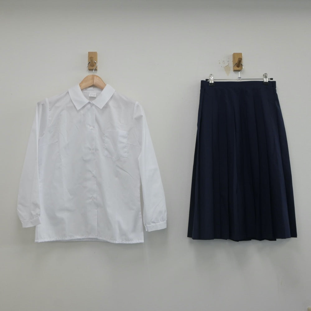 【中古】埼玉県 光陽中学校 女子制服 2点（シャツ・スカート）sf022559